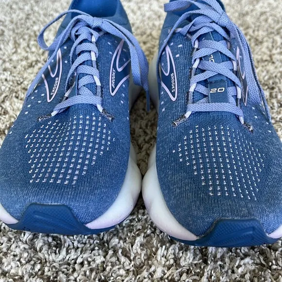 Brooks Women's Glycerin StealthFit 20 Sneakers in Blue/Pastel Lilac/White