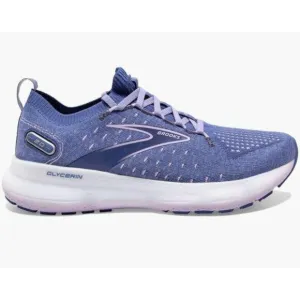 Brooks Women's Glycerin StealthFit 20 Sneakers in Blue/Pastel Lilac/White