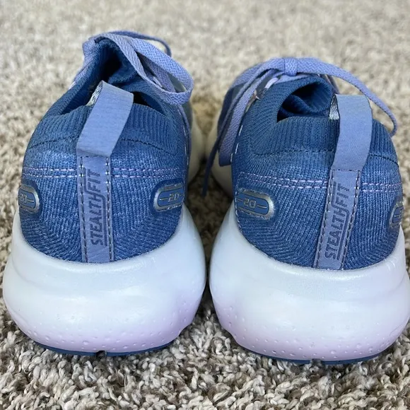 Brooks Women's Glycerin StealthFit 20 Sneakers in Blue/Pastel Lilac/White