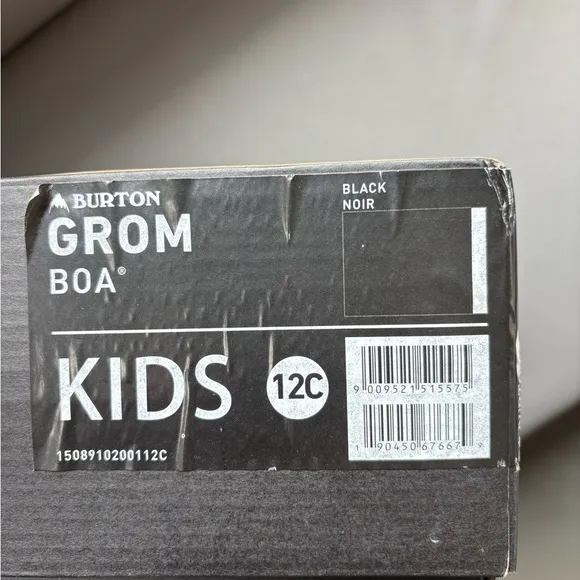 Burton GROM  Kids Black Snowboard Boots