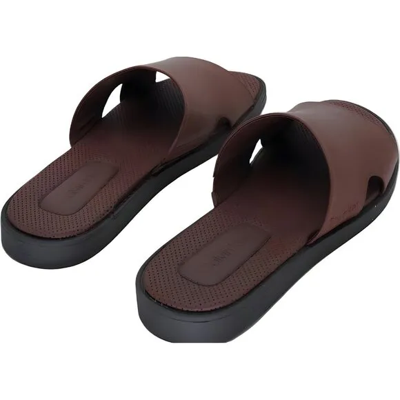 Calvin Klein Men's Ethan 2 Slip-On Sandal Cognac 11M
