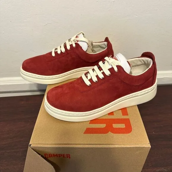 Camper Runner Up lightweight leather Sneaker women’s size 6 and 7,5,burgundy
