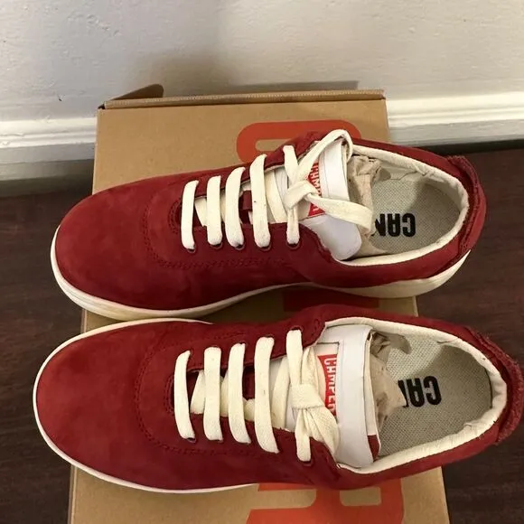 Camper Runner Up lightweight leather Sneaker women’s size 6 and 7,5,burgundy