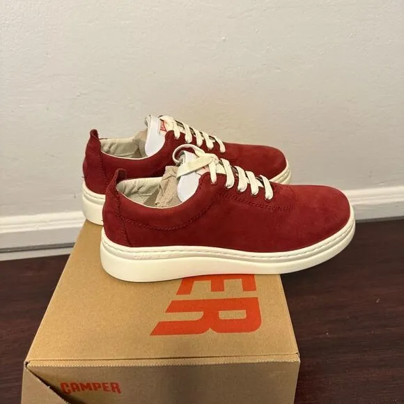 Camper Runner Up lightweight leather Sneaker women’s size 6 and 7,5,burgundy