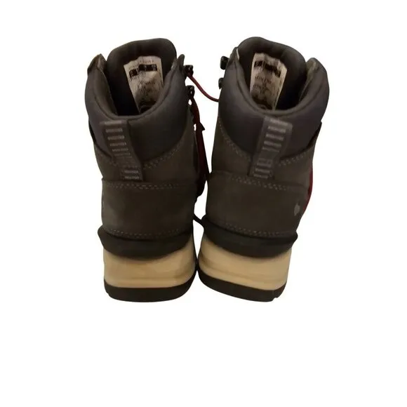 Carhartt Mens Waterproof Hiking Boots Size 6.5 Gray &amp; Red