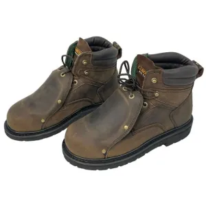Carolina Men's 6&quot; Brown Broad Toe External MetGuard 599 Work Boot - Size 11 D