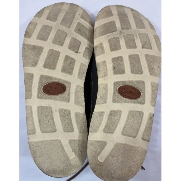 Chaco Men's Thompson Chukka Boots Dark Gray Gull Leather Casual Shoes US 8 EUC