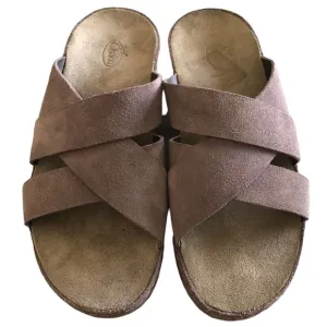Chaco Wayfarer Sz 7 M EU 38 Women's Casual Slide Sandals Suede Sparrow JCH108832