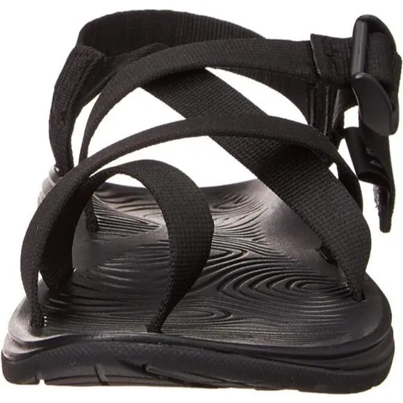 Chaco Zvolv Lair Black Men's Strappy Sandals Gray Hiking Outdoor JCH107213