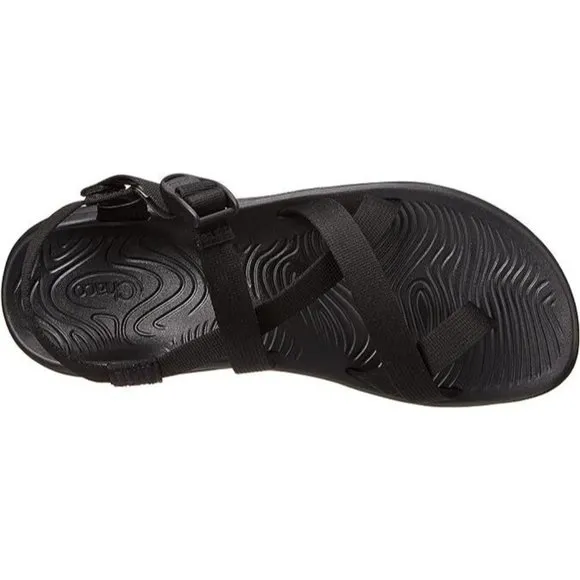 Chaco Zvolv Lair Black Men's Strappy Sandals Gray Hiking Outdoor JCH107213