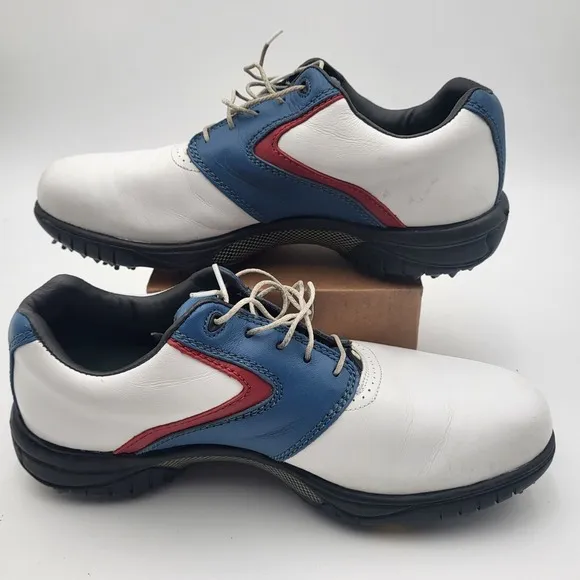 Chicago Cubs FootJoy MyJoys 9 M White Blue Red Golf Shoes Soft Spikes 54240