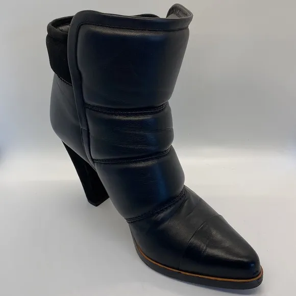 Chloe Black Ankle Warm Boots Booties