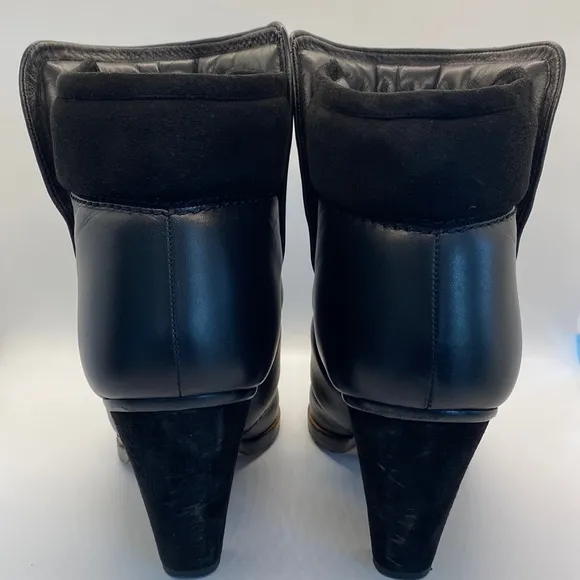 Chloe Black Ankle Warm Boots Booties