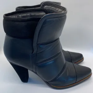 Chloe Black Ankle Warm Boots Booties