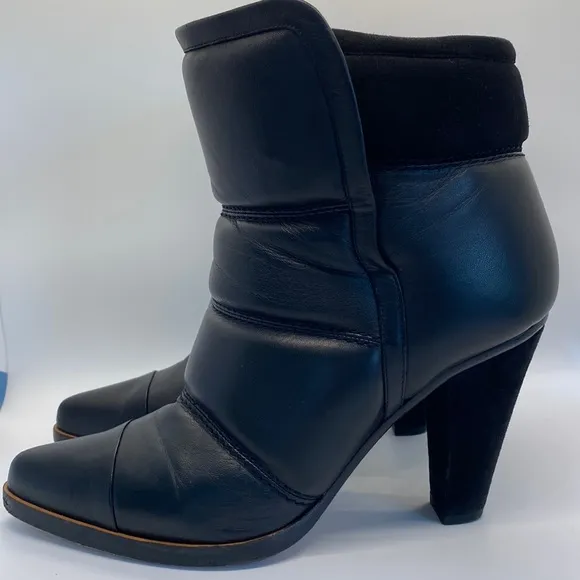 Chloe Black Ankle Warm Boots Booties