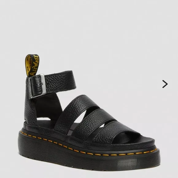Clarissa Dr. Martens Black Strappy Sandals
