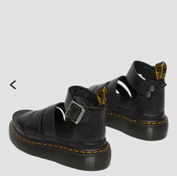 Clarissa Dr. Martens Black Strappy Sandals