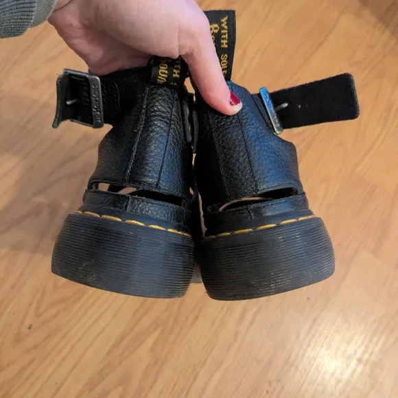 Clarissa Dr. Martens Black Strappy Sandals