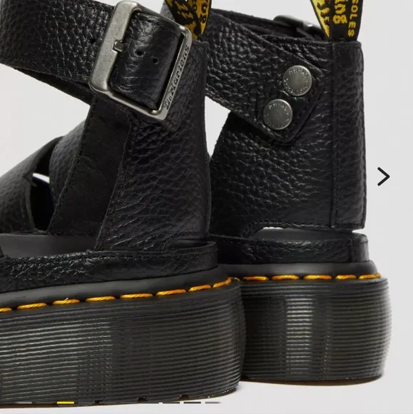 Clarissa Dr. Martens Black Strappy Sandals