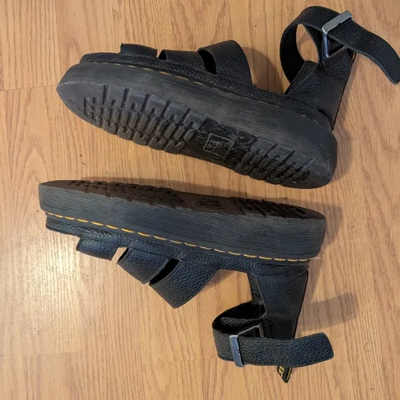 Clarissa Dr. Martens Black Strappy Sandals