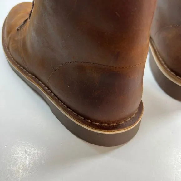 Clarks Boots Mens 10.5M Casual Ankle Chukka Desert 15522 Brown Leather Lace Up
