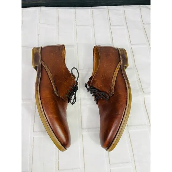 Clarks brown leather men's dress shoes sz 12