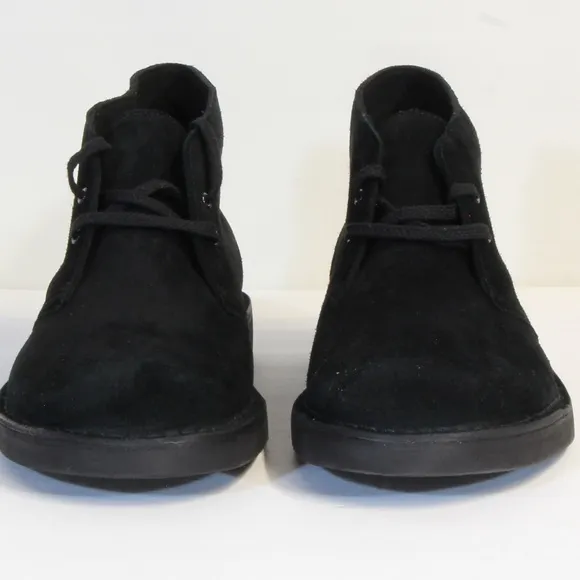 Clarks Collection Black Bushacre 2 Suede Ankle Lace-up Chukka Boots Size 12