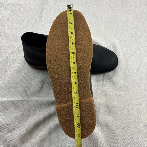 Clarks Men's Bushacre 3 Chukka Boot 261-53529 BLACK LEATHER MENS SIZE 14M