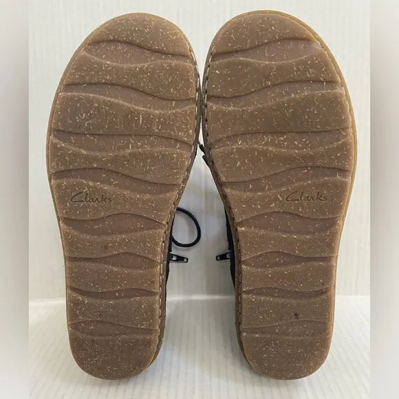 Clarks Shoes Tamitha Style Suede Leather Boots Ankle Fall Boots Size 7.5