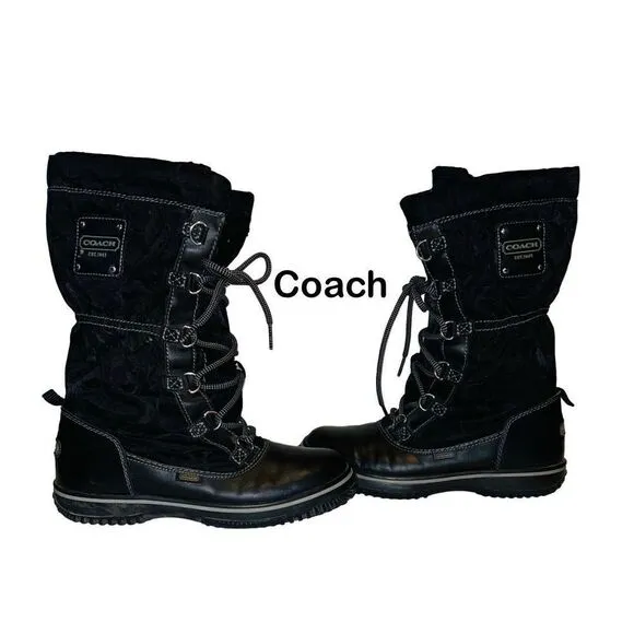 Coach Shaine snow boots size 6b