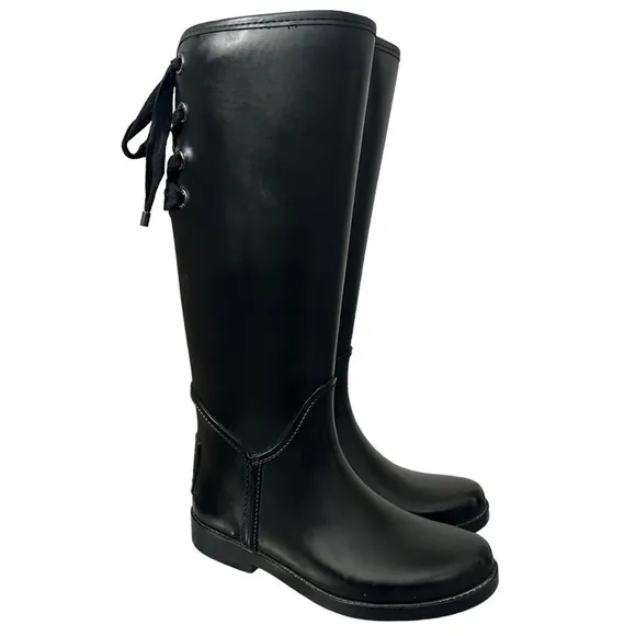 Coach Women’s Black Rain boots Size 7