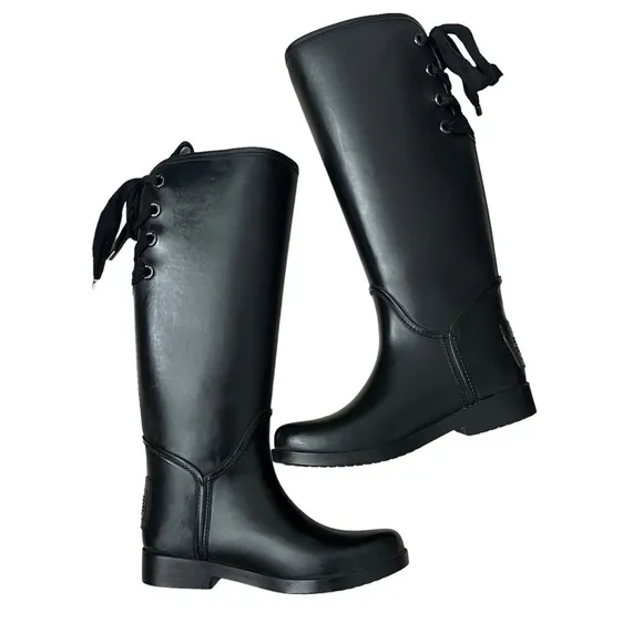 Coach Women’s Black Rain boots Size 7