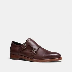 COACH ALEXANDER SHOE DOUBLE MONK OXFORDS (COACH Q6171) ESPRESSO Size 12D