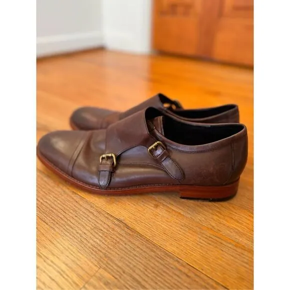 COACH ALEXANDER SHOE DOUBLE MONK OXFORDS (COACH Q6171) ESPRESSO Size 12D