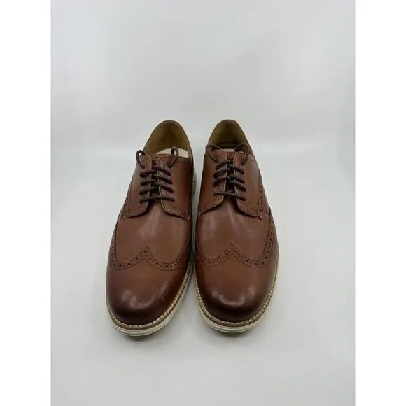 Cole Haan Mens Size 10 OriginalGrand Wingtip Oxford Woodbury/Ivory C26471