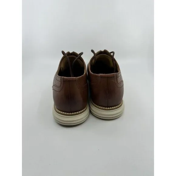 Cole Haan Mens Size 10 OriginalGrand Wingtip Oxford Woodbury/Ivory C26471