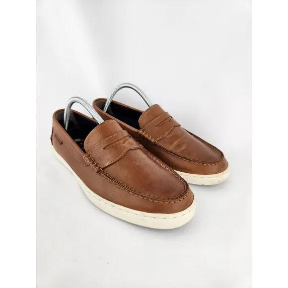 Cole Haan Mens Size 8.5 Nantucket Loafers Brown Penny Loafer Shoes  Lightweight