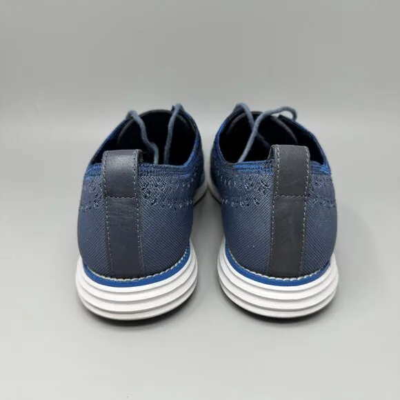 Cole Haan Original Grand Stitchlite Wingtip Oxfords Men's 10.5 M Blue Navy
