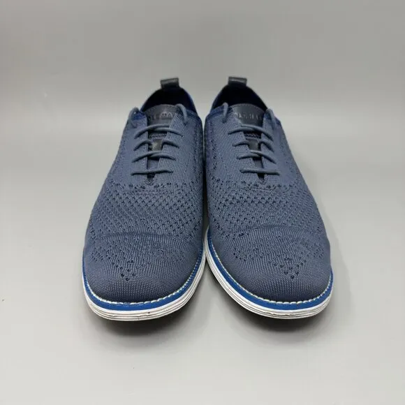 Cole Haan Original Grand Stitchlite Wingtip Oxfords Men's 10.5 M Blue Navy