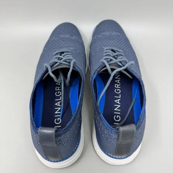 Cole Haan Original Grand Stitchlite Wingtip Oxfords Men's 10.5 M Blue Navy