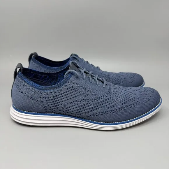 Cole Haan Original Grand Stitchlite Wingtip Oxfords Men's 10.5 M Blue Navy