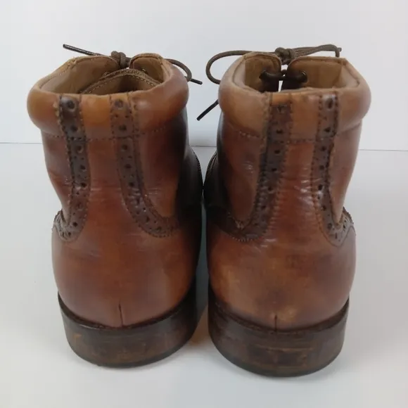 Cole Haan William Wingtip Oxford Boots Mens Size 11M Brown Leather Casual Formal