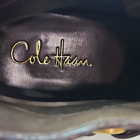 Cole Haan Womens Ankle Boot Siletto w/Harness Detail, Brown Leather Sz 11