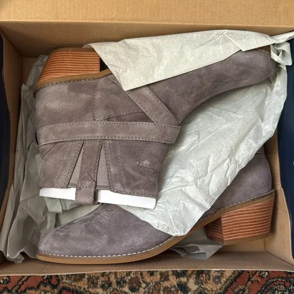 Cole Haan Women’s Jensynn Stormcloud Suede Ankle Boots Size 9B