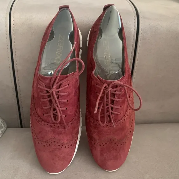 Cole Haan ZeroGrand Burgundy Wingtip Oxfords size 10