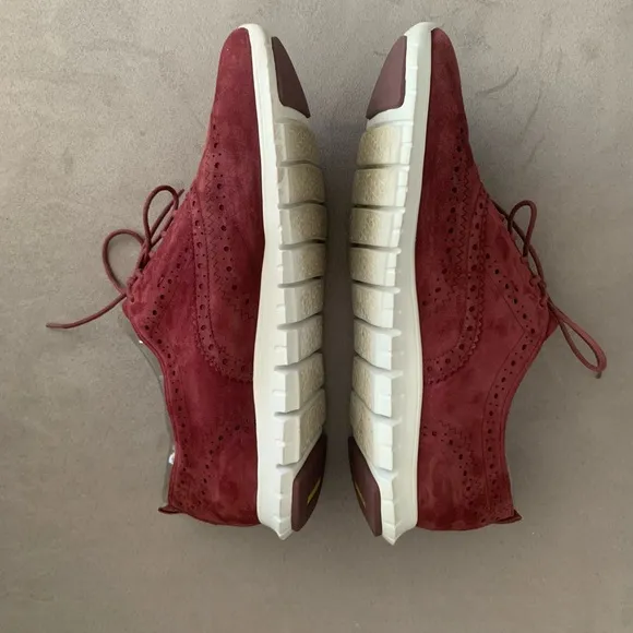 Cole Haan ZeroGrand Burgundy Wingtip Oxfords size 10