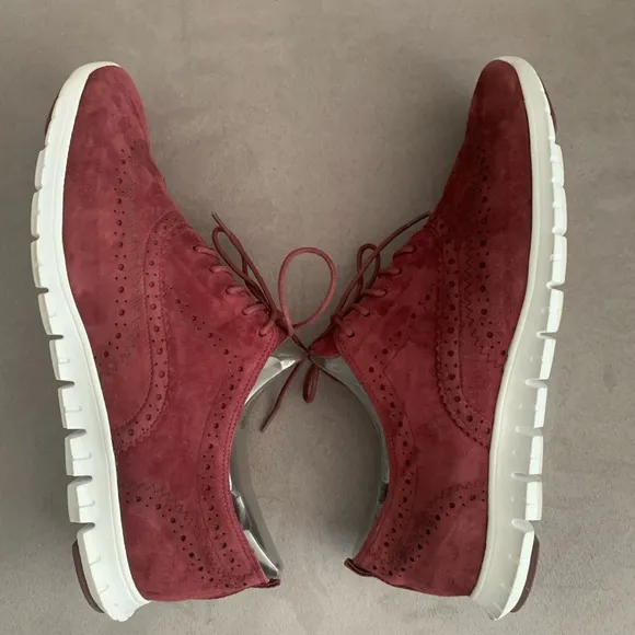 Cole Haan ZeroGrand Burgundy Wingtip Oxfords size 10