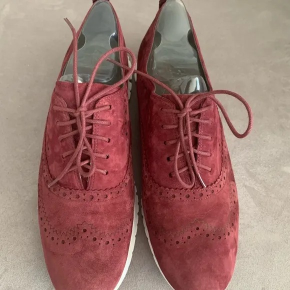 Cole Haan ZeroGrand Burgundy Wingtip Oxfords size 10