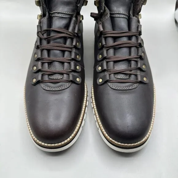Cole Haan Zerogrand Hiker Waterproof Boot Brown Insulated Faribault Wool Mens 10