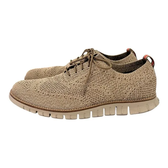 Cole Haan Zerogrand Wingtip Oxford Shoes in Beige Men’s Size 10.5 - EUC